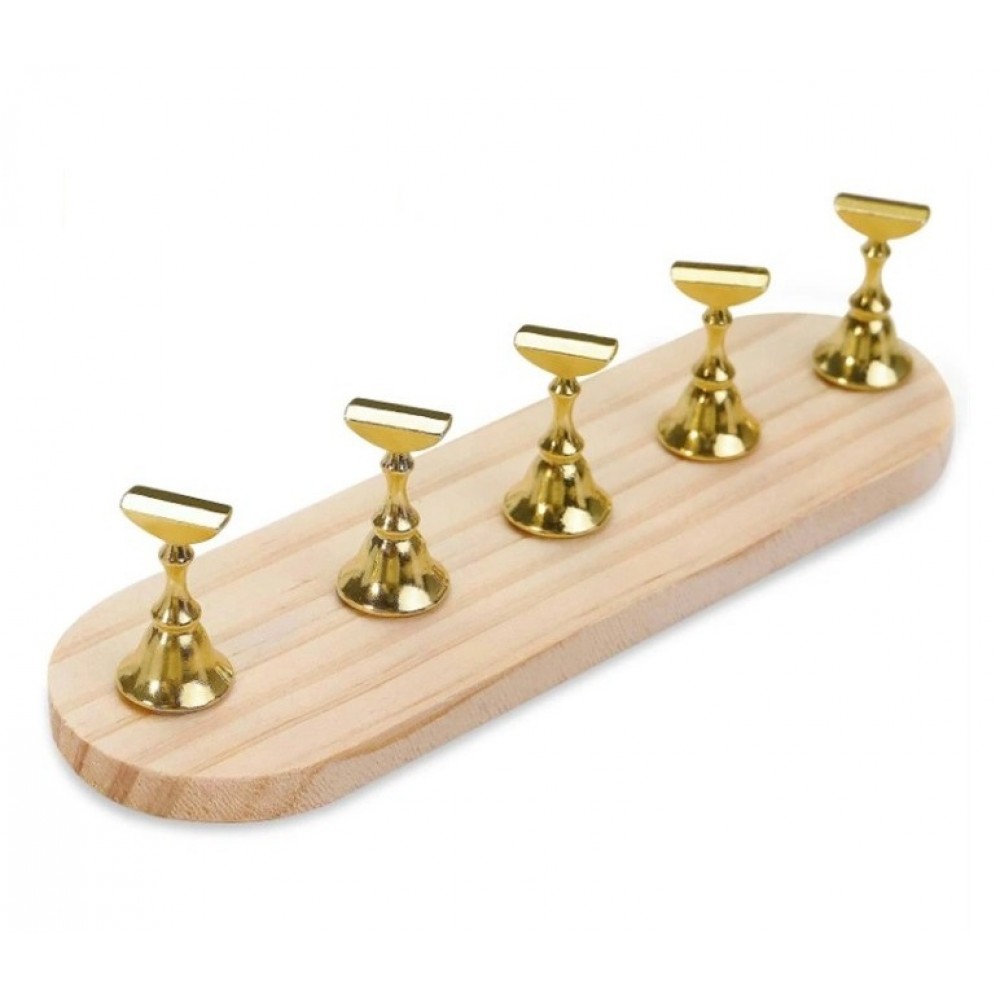 Tip Display Wooden Oval Gold C