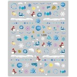 Αυτοκόλλητα Νυχιών Christmas Snow 1209 Αυτοκόλλητα Νυχιών Christmas Snow 1209