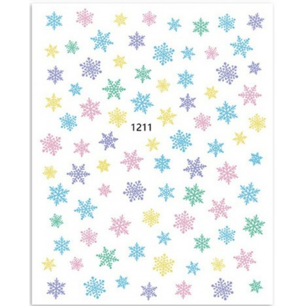 Αυτοκόλλητα Νυχιών Christmas Snow 1211