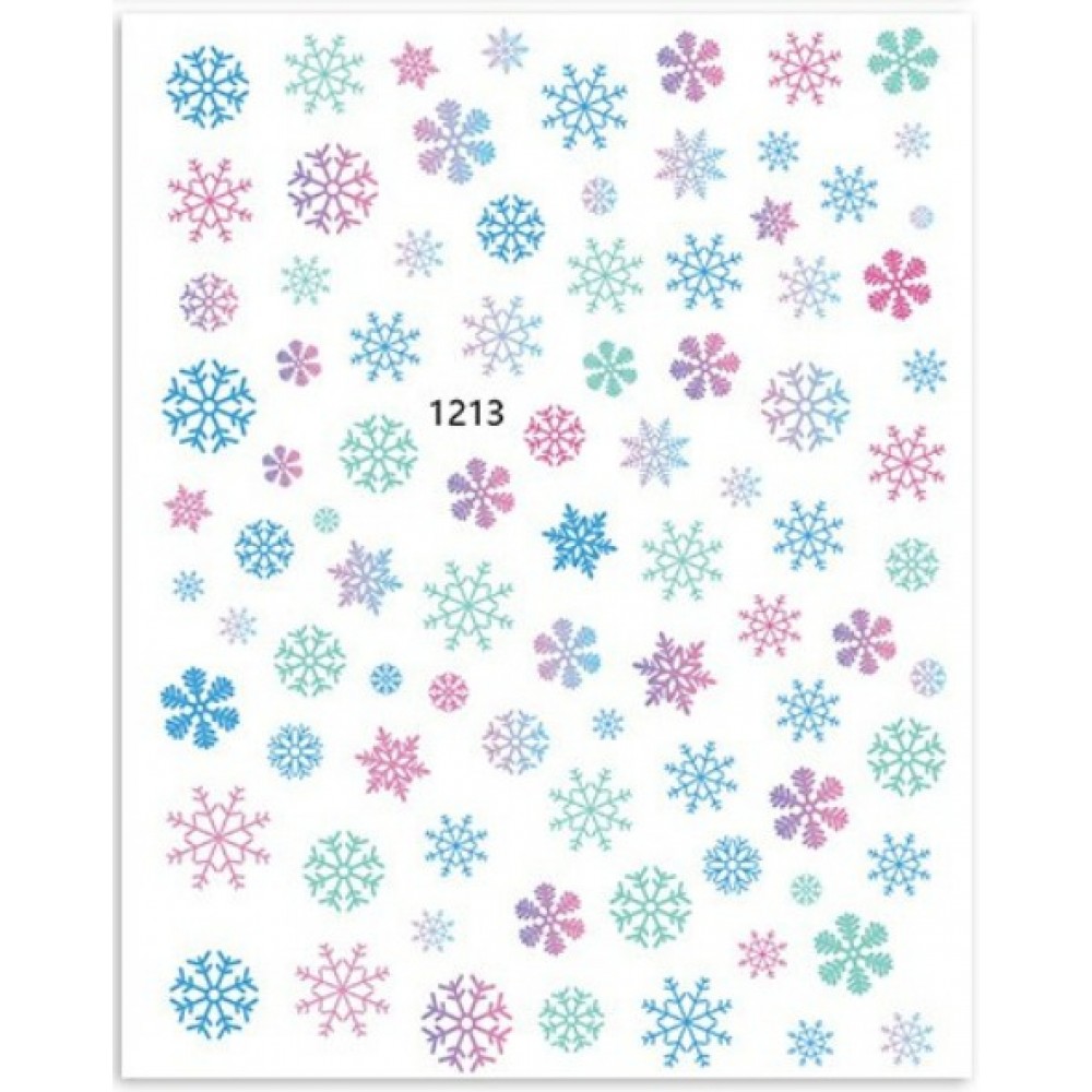 Αυτοκόλλητα Νυχιών Christmas Snow 1213