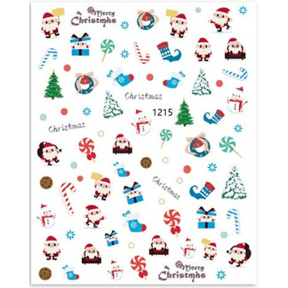 Αυτοκόλλητα Νυχιών Christmas Snow 1215