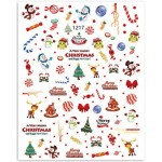 Αυτοκόλλητα Νυχιών Christmas Snow 1217 Αυτοκόλλητα Νυχιών Christmas Snow 1217