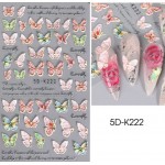 Aυτοκόλλητα Νυχιών Butterfly 5D K222