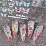 Αυτοκόλλητα Νυχιών Butterfly 5D K223