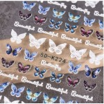 Αυτοκόλλητα Νυχιών Butterfly 5D K224