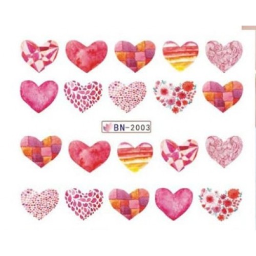 Αυτοκόλλητα Νυχιών Valentine's Day BN-2003