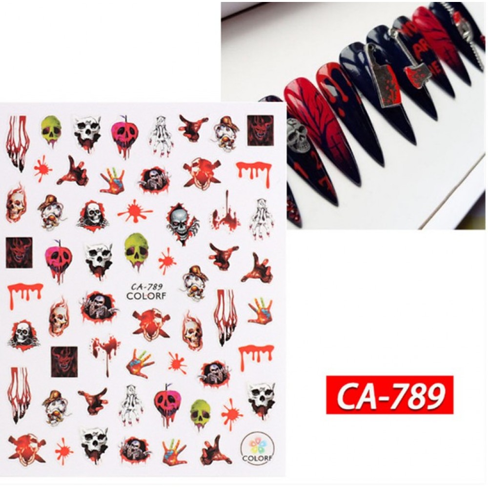 Αυτοκόλλητα Νυχιών Halloween CA-789