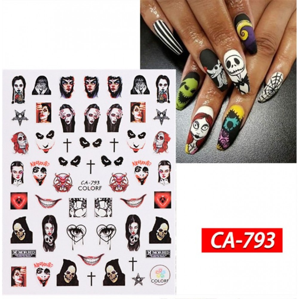 Αυτοκόλλητα Νυχιών Halloween CA-793