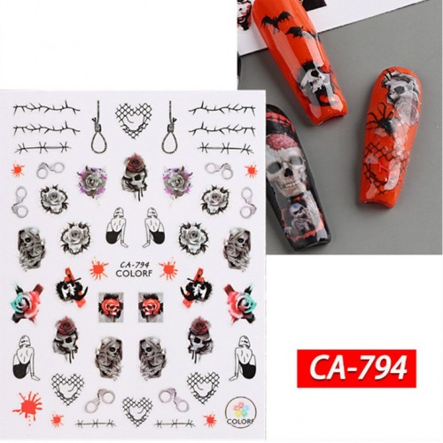 Αυτοκόλλητα Νυχιών Halloween CA-794