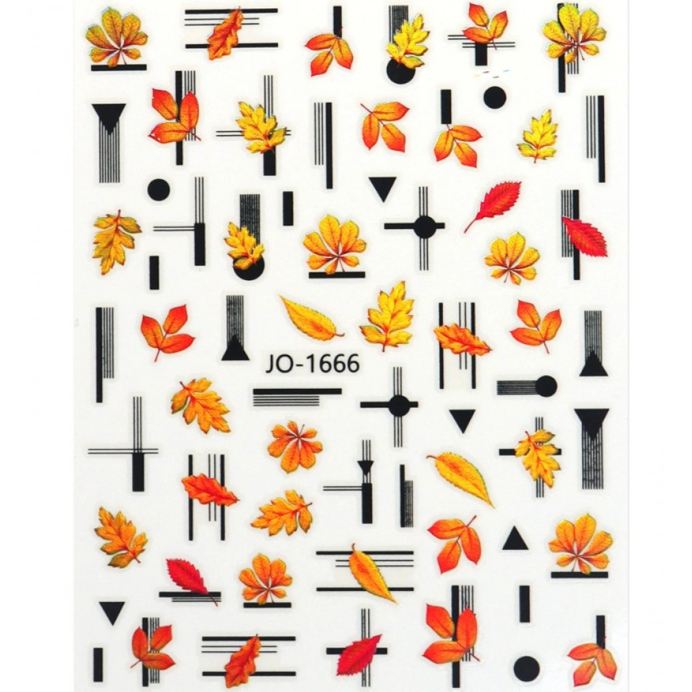 Αυτοκόλλητα Νυχιών Autumn  Leaf  JO-1666