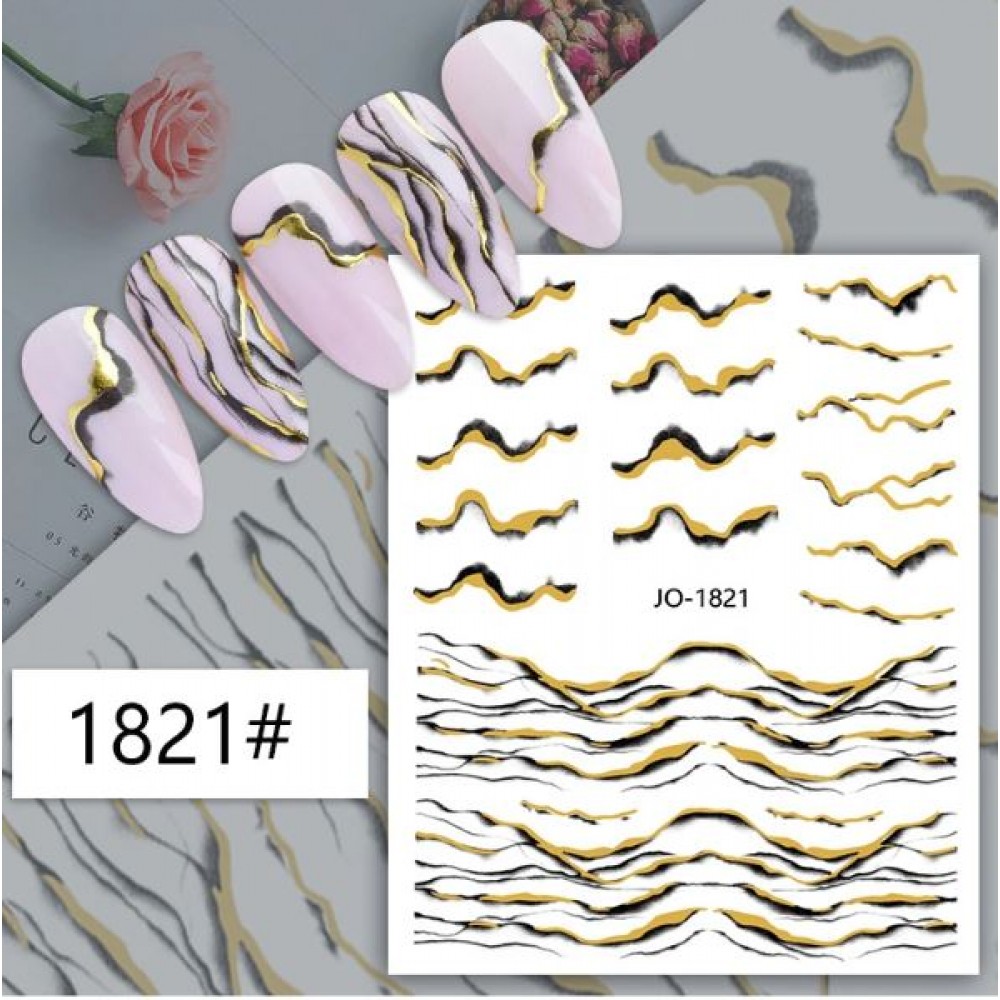 Αυτοκόλλητα Νυχιών Marbled Hills  JO-1821
