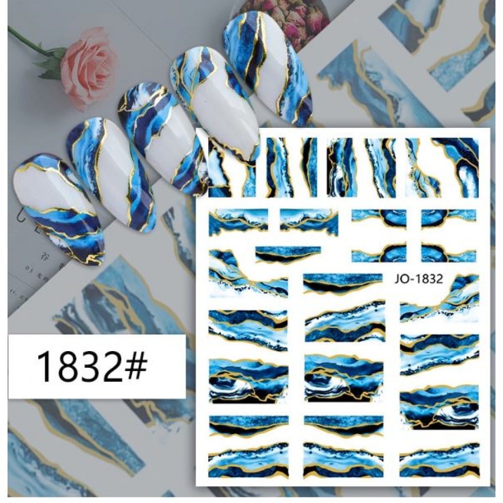Αυτοκόλλητα Νυχιών Marbled Hills  JO-1832