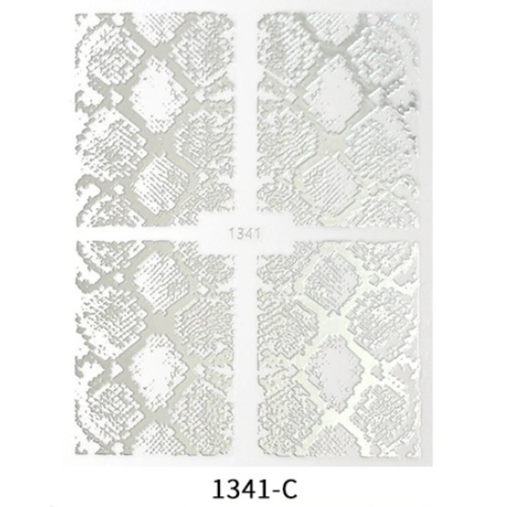 Αυτοκόλλητα Νυχιών Silver 1341-C