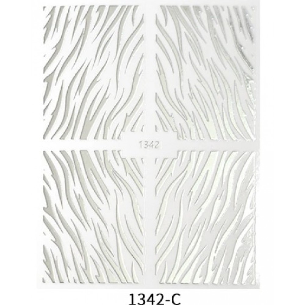 Αυτοκόλλητα Νυχιών Silver 1342-C