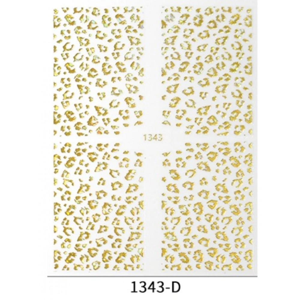 Αυτοκόλλητα Νυχιών Gold 1343-D