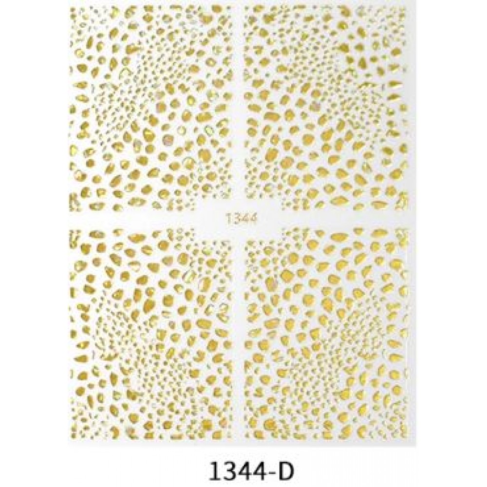 Αυτοκολλητα Νυχιών Gold 1344-D