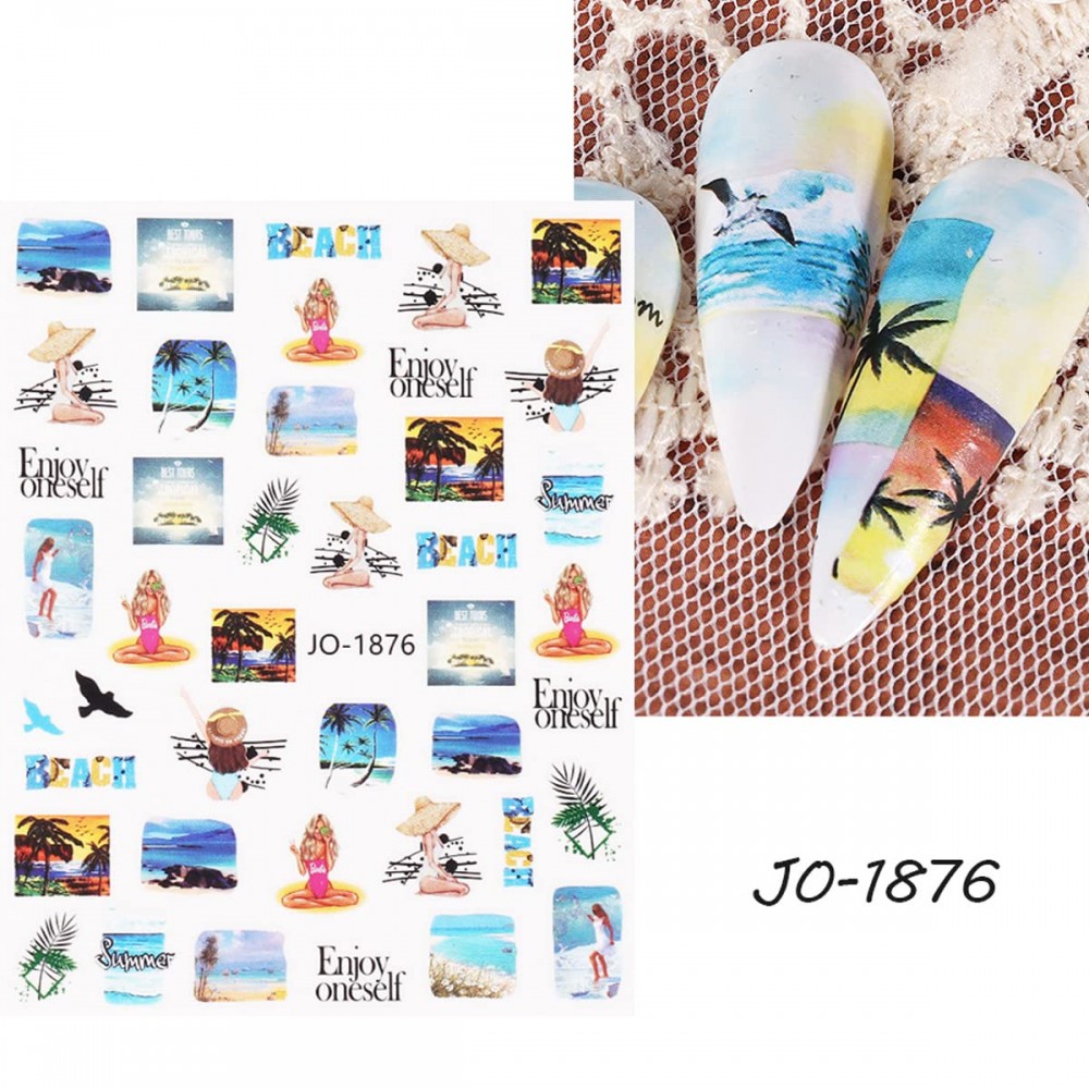 Αυτοκόλλητα Νυχιών Summer Sea JO-1876