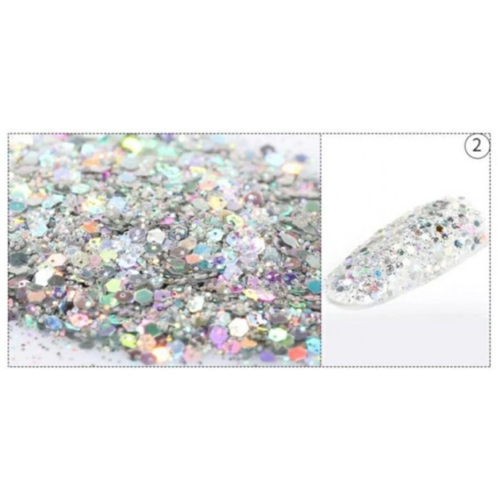 Glitter Νυχιών Με Παγιέτα Hexagon Sequins #2