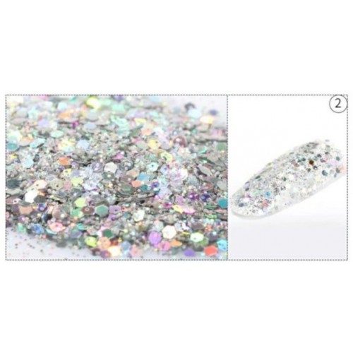 Glitter Νυχιών Με Παγιέτα Hexagon Sequins #2