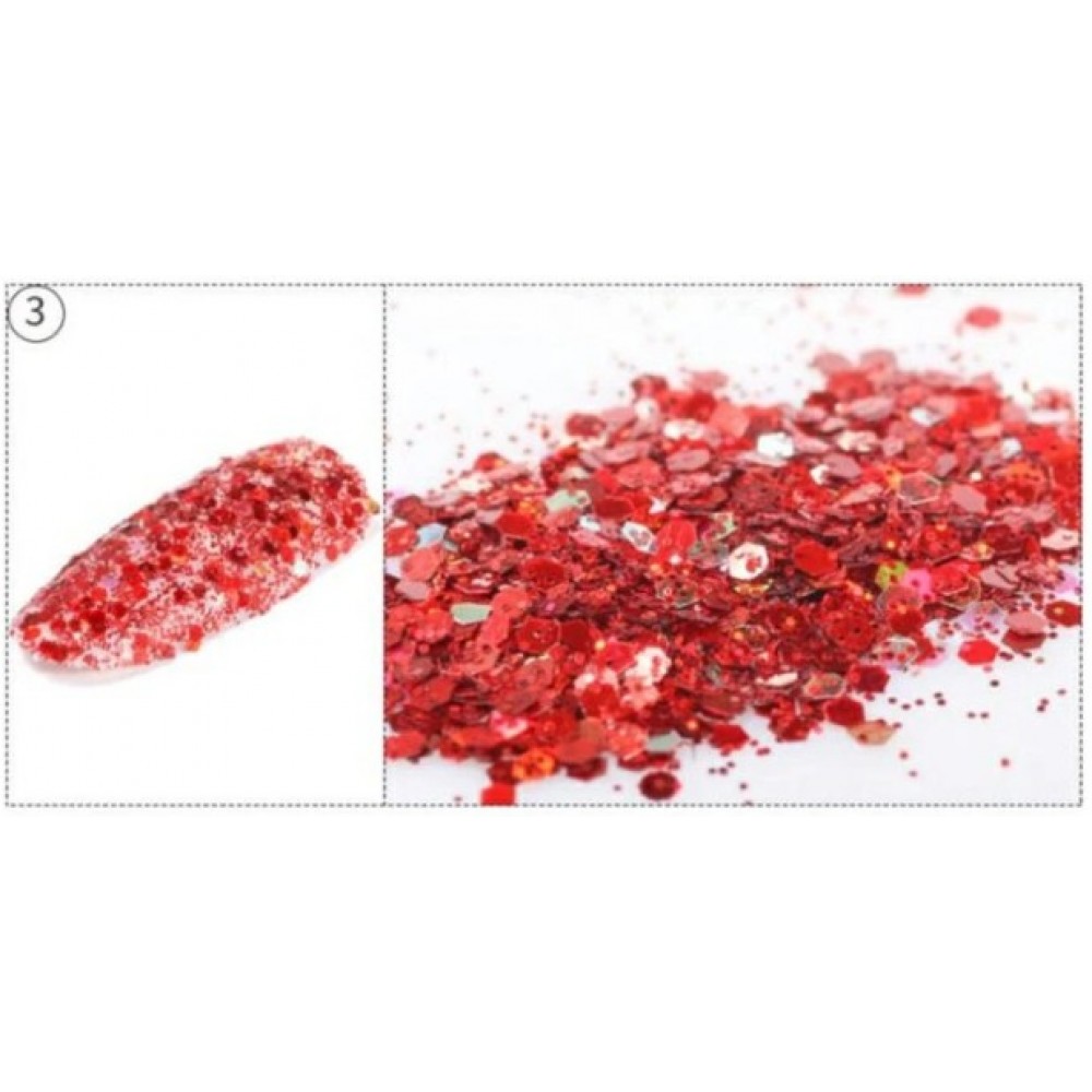 Glitter Νυχιών Με Παγιέτα Hexagon Sequins #3