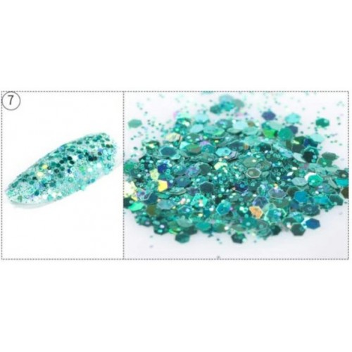 Glitter Νυχιών Με Παγιέτα Hexagon Sequins #7