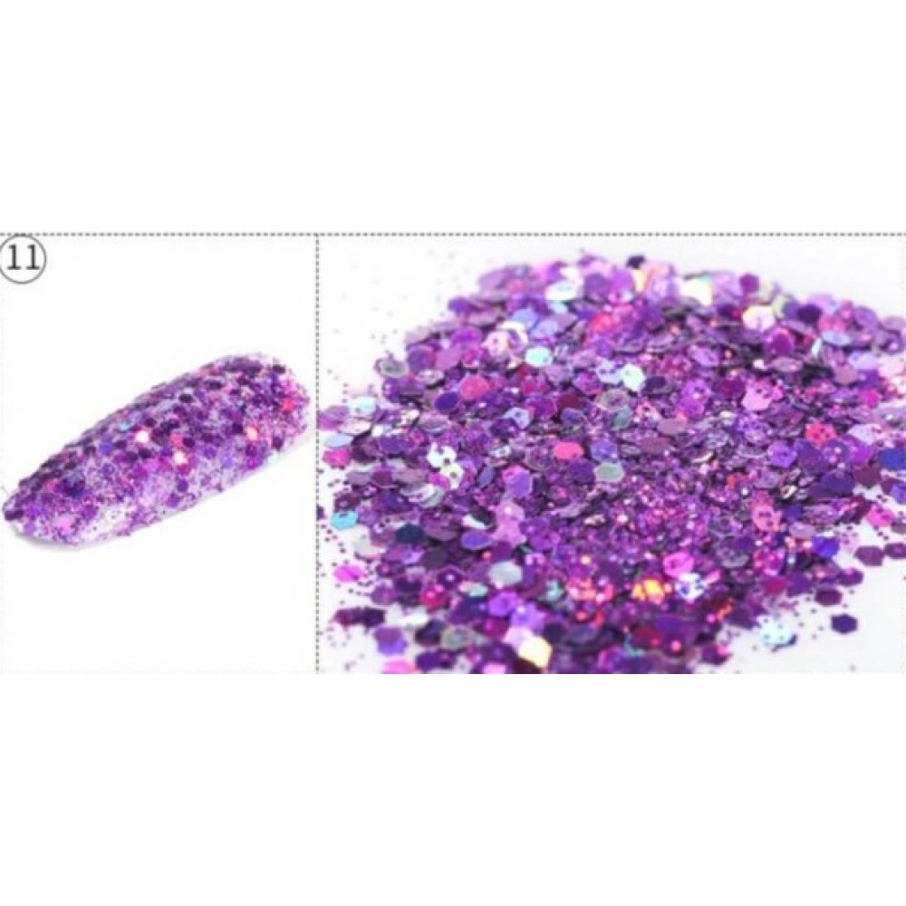 Glitter Νυχιών Με Παγιέτα Hexagon Sequins #11