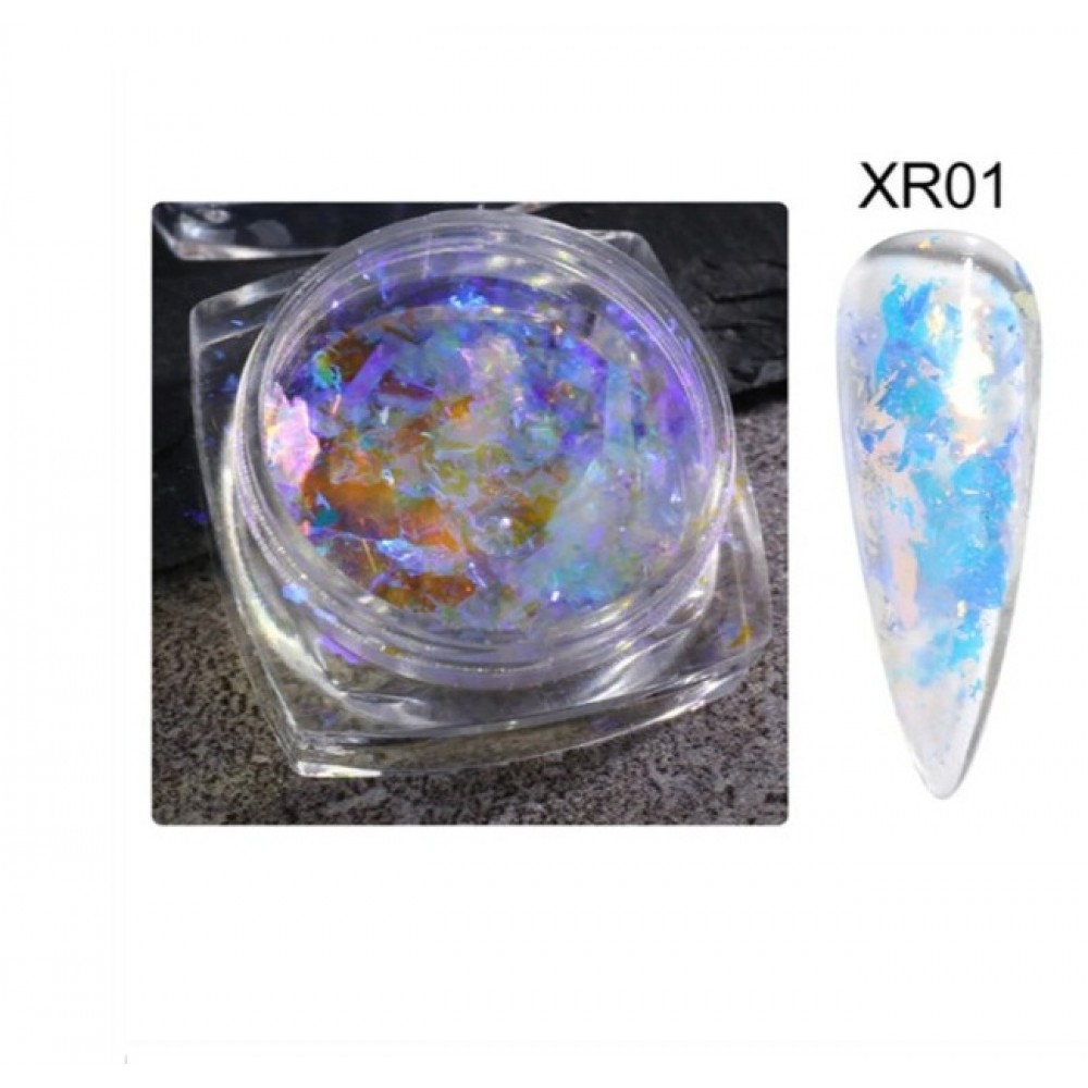Διακοσμητικά Flakes Νυχιών Aurora  XR01