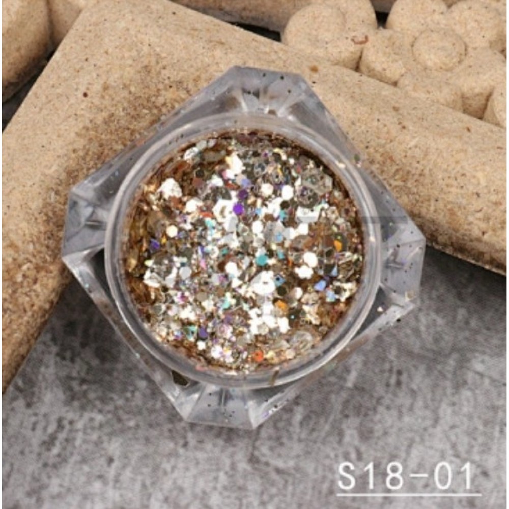 Glitter Νυχιών Aurora Chameleon  S18-01