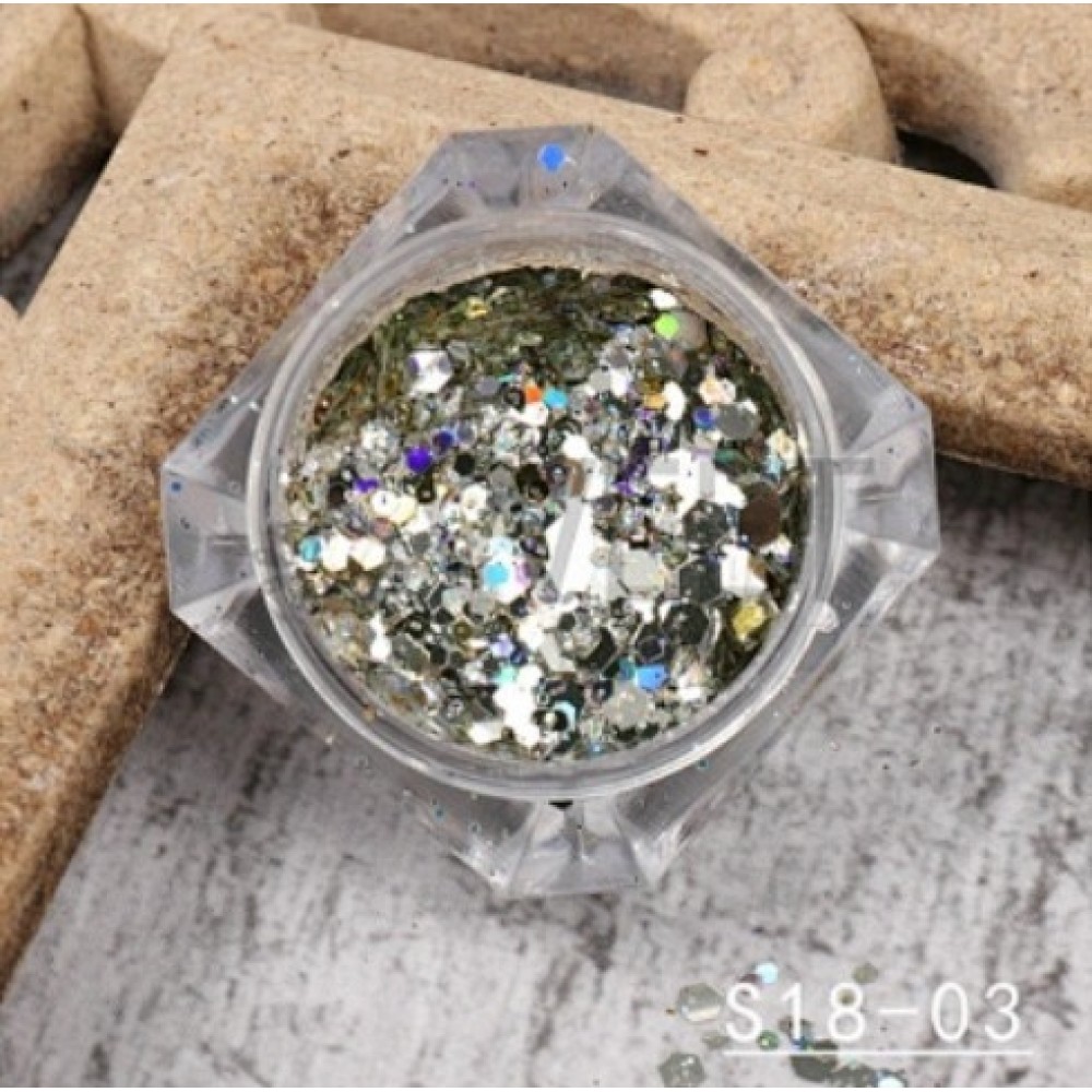 Glitter Νυχιών Aurora Chameleon  S18-03