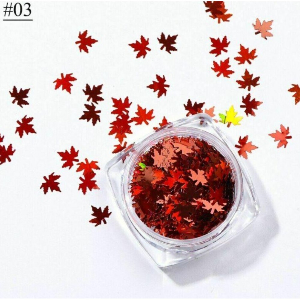 Διακοσμητικά Νυχιών Autumn  Leaf  #3 Deep Red