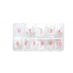 French Nail Tips C 250pcs Λευκό French Nail Tips C 250pcs Λευκό