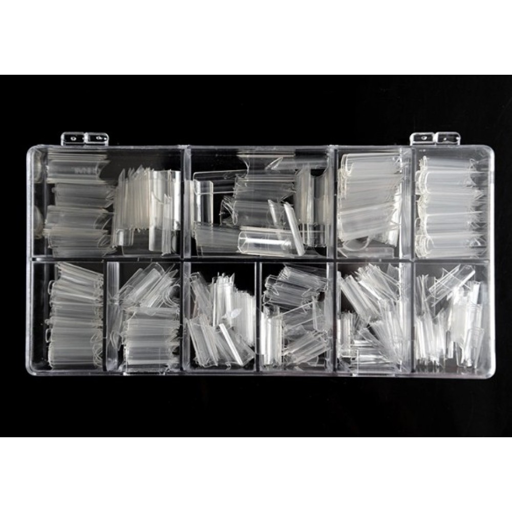 French Nail Tips C Square 100pcs Clear
