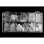 French Nail Tips C Square 100pcs Clear