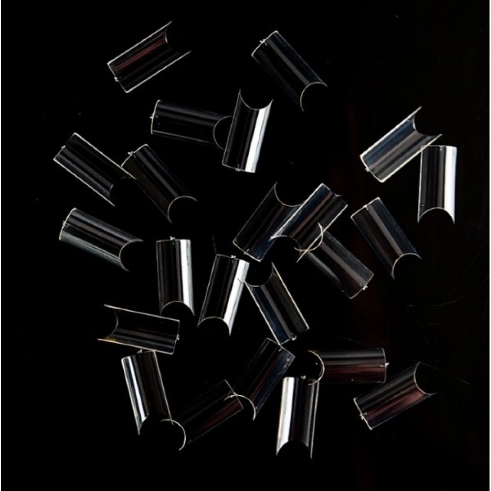 French Nail Tips C Square 100pcs Clear