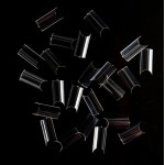French Nail Tips C Square 100pcs Clear
