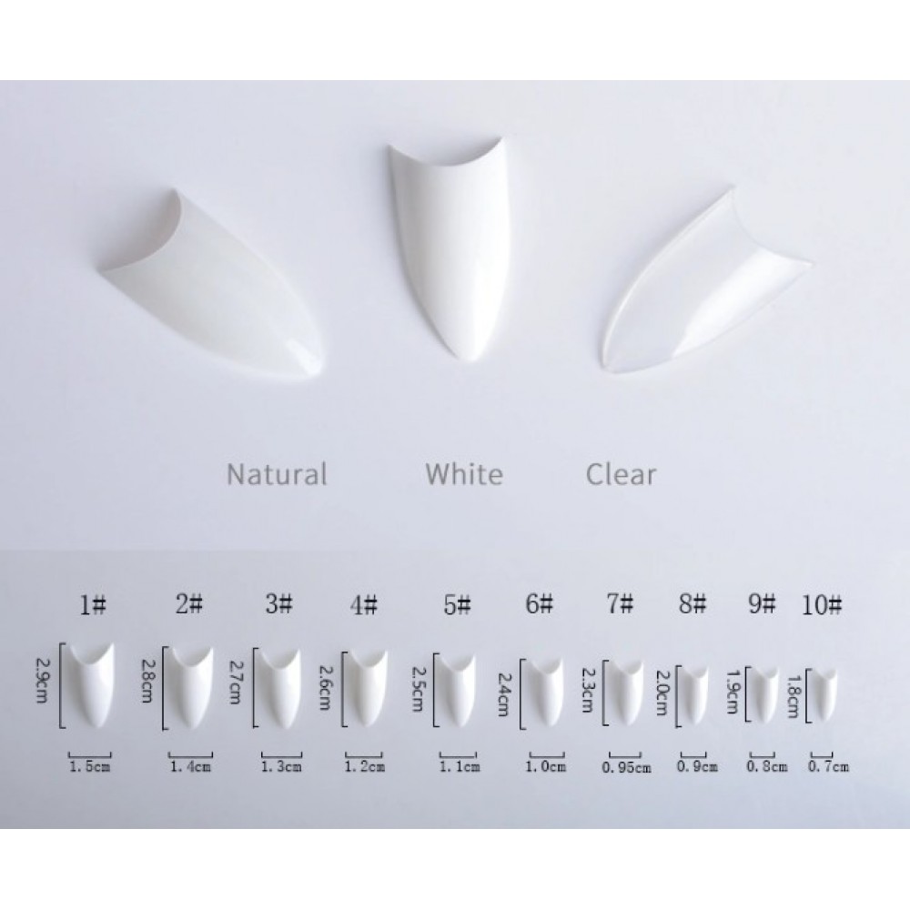 French Nail Tips 100Pcs Natural French Nail Tips 100Pcs Natural