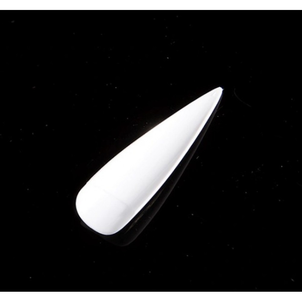 StilletoTips 100Pcs White StilletoTips 100Pcs White