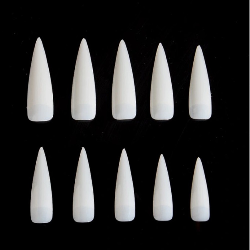 StilletoTips 100Pcs White StilletoTips 100Pcs White