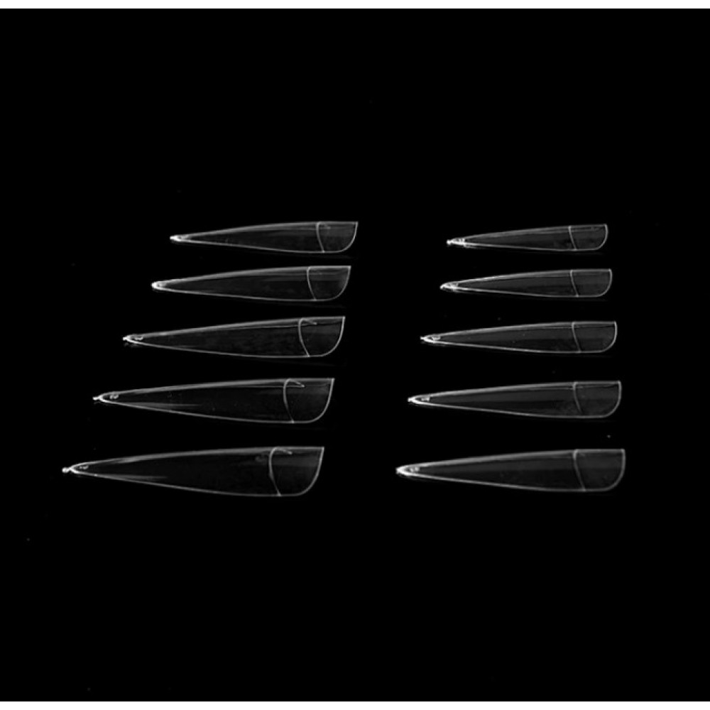 Tips Νυχιών Stiletto Clear 100Pcs