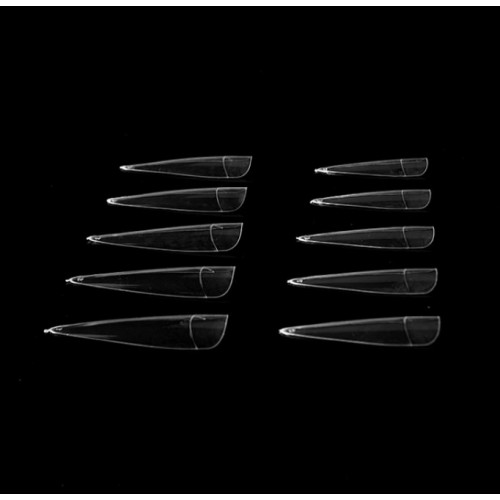 Tips Νυχιών Stiletto Clear 100Pcs