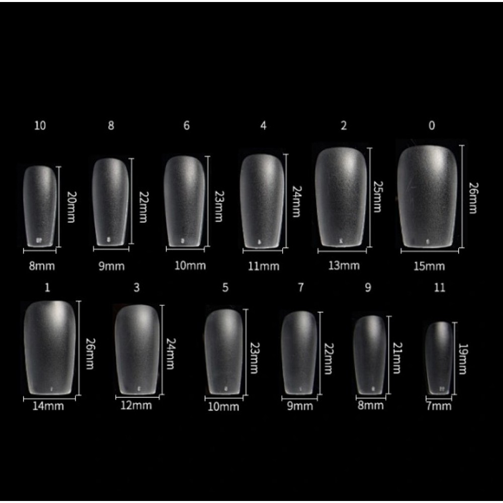 Nail Tips Square Short 120Pcs