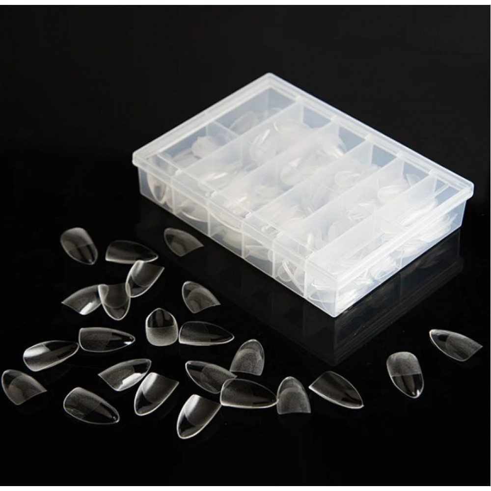 Soft Gel Tips Almond Short 120Pcs Clear Soft Gel Tips Almond Short 120Pcs Clear