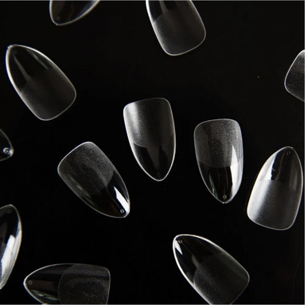Soft Gel Tips Almond Short 120Pcs Clear
