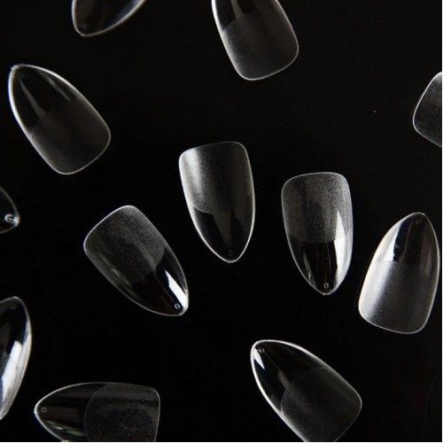 Soft Gel Tips Almond Short 120Pcs Clear