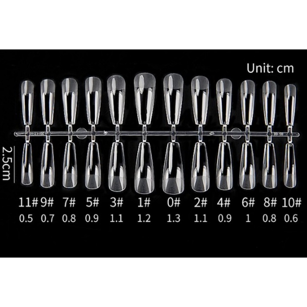 Soft Gel Tips Coffin (Ballerina) BS08 240Pcs