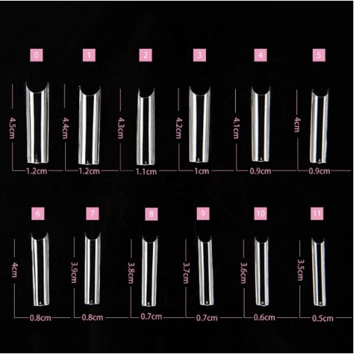 Soft Gel Tips Coffin (Ballerina) 240Pcs  BS11