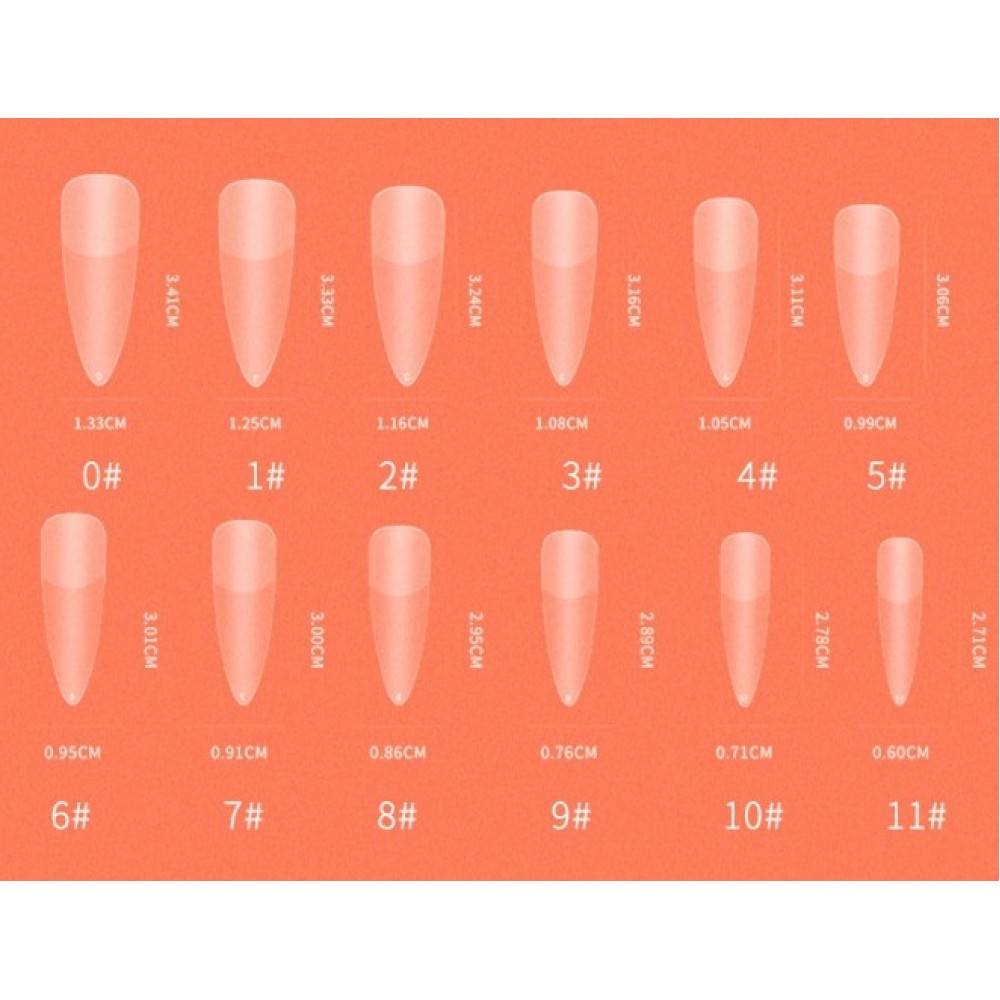 Soft Gel Tips Almond BS05 240Pcs Soft Gel Tips Almond BS05 240Pcs