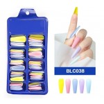 Χρωματιστά Tips Νυχιών Coffin (Ballerina) 100Pcs BLC038 Χρωματιστά Tips Νυχιών Coffin (Ballerina) 100Pcs BLC038