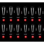 Soft Gel Tips Coffin (Ballerina) 240Pcs BSA08 Soft Gel Tips Coffin (Ballerina) 240Pcs BSA08