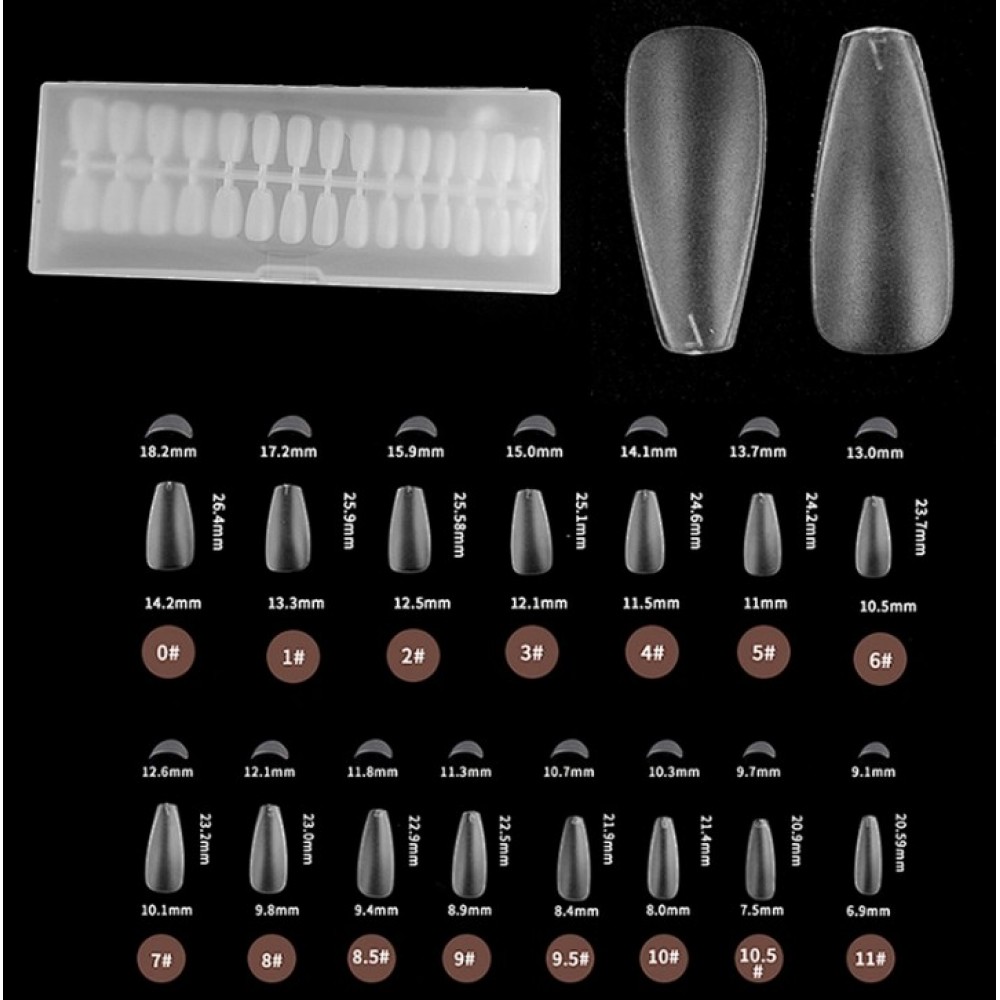 Tips Νυχιών Coffin (Ballerina) 300Pcs